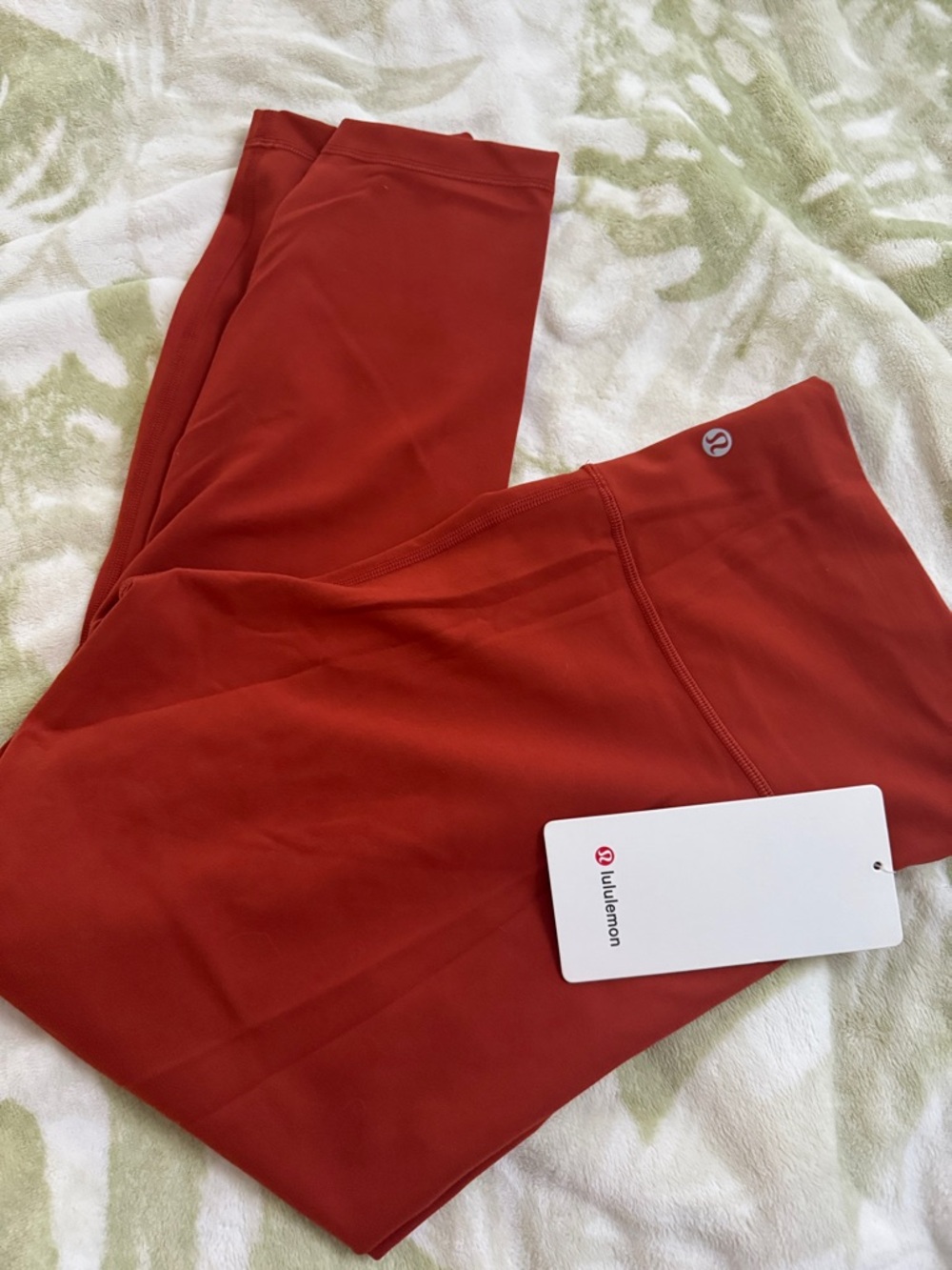 Lululemon Rust Red Wonder Train HR Tight 25” NWT size 14 - Picture 9 of 9